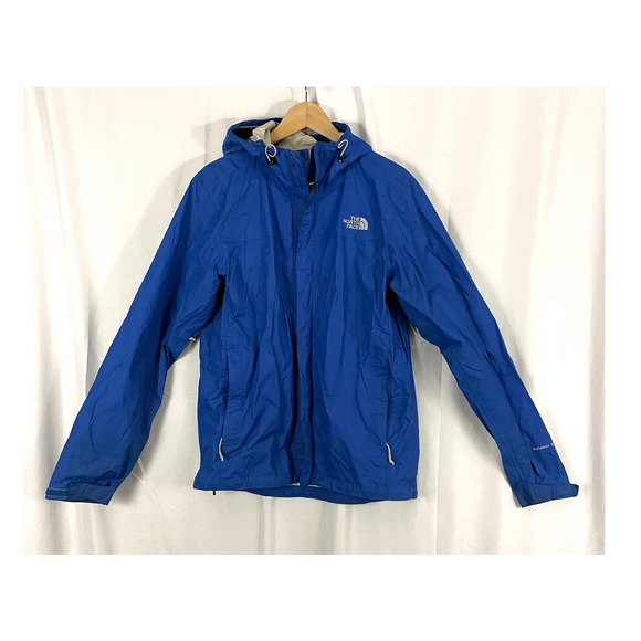 The North Face Blue Windbreaker Jacket MEDIUM Full Zip Softshell Hooded Light - Picture 8 of 13